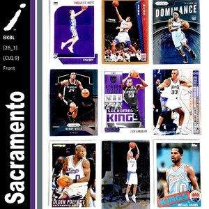 Sacramento Kings 9 Card Lot - BKBL [26_1]